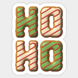 Hoho Christmas Cookies Lettering Sticker